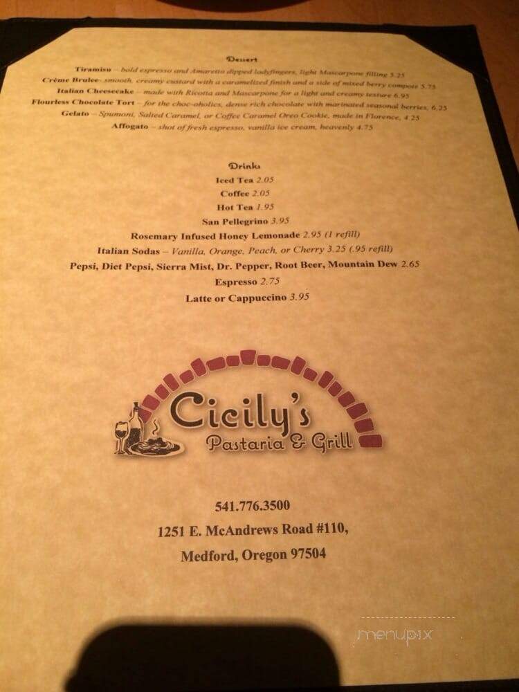 Cicily's Pastaria and Grill - Medford, OR