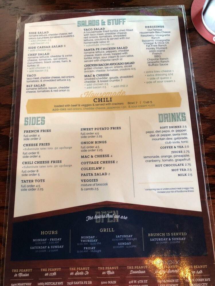 The Peanut on Santa Fe - Overland Park, KS menu_pic