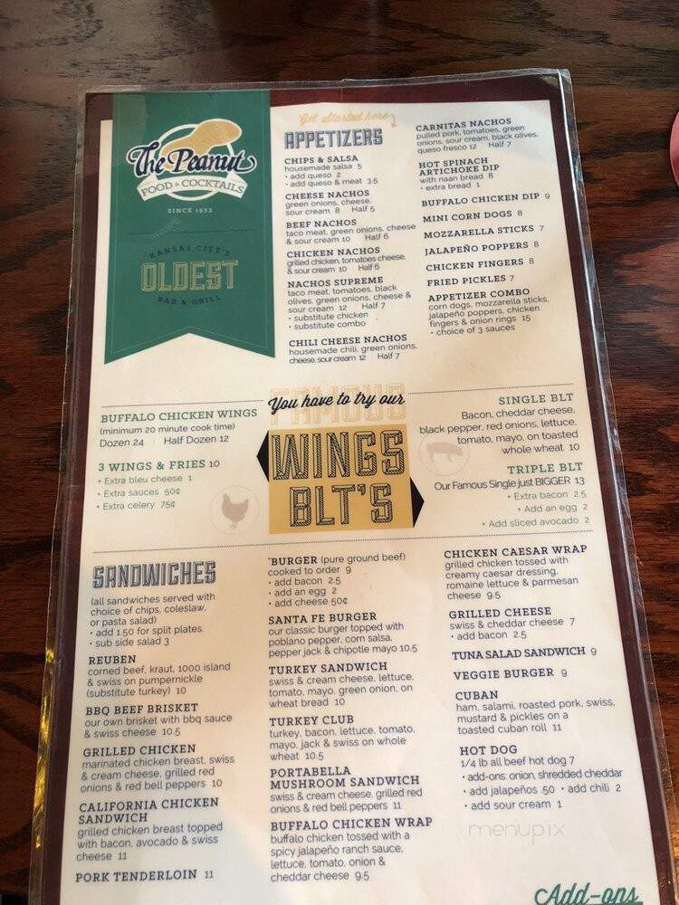 The Peanut on Santa Fe - Overland Park, KS menu_pic