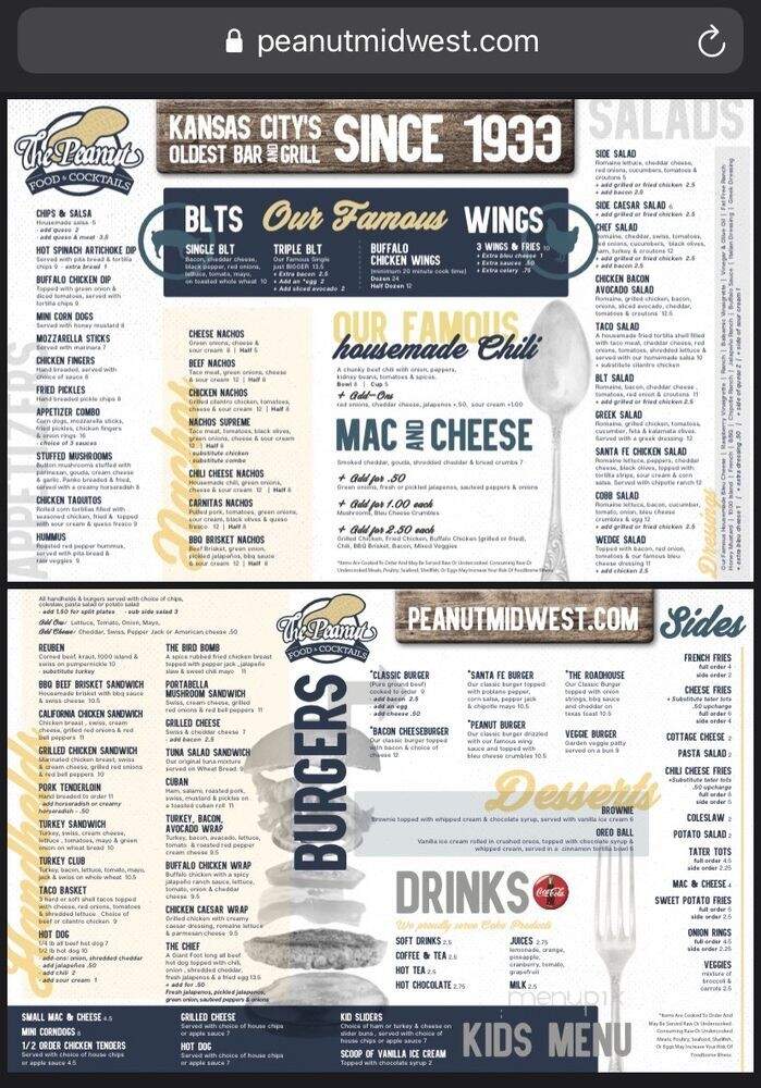 The Peanut on Santa Fe - Overland Park, KS menu_pic