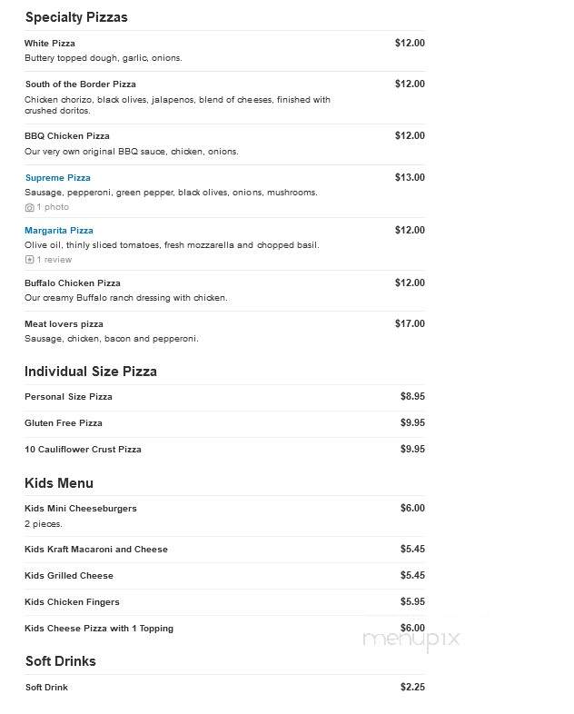 Minooka Pub & Grill - Minooka, IL menu_pic