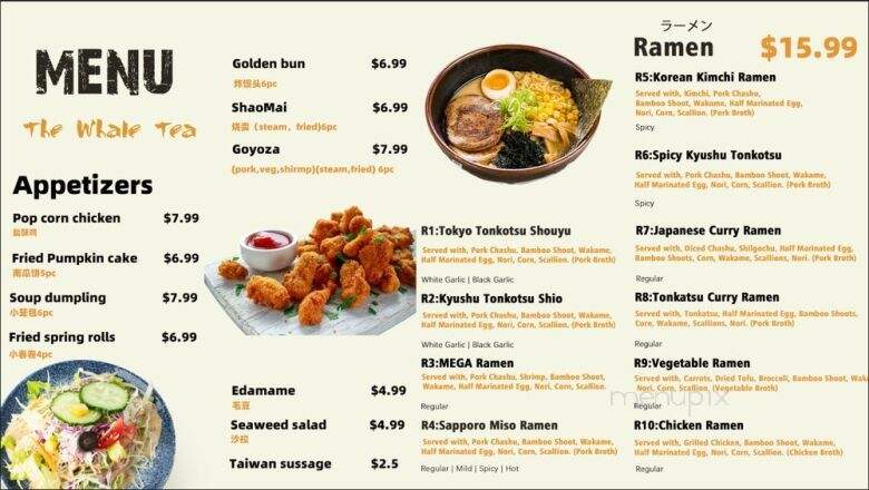 The Whale Tea Ramen - Avon, CT menu_pic