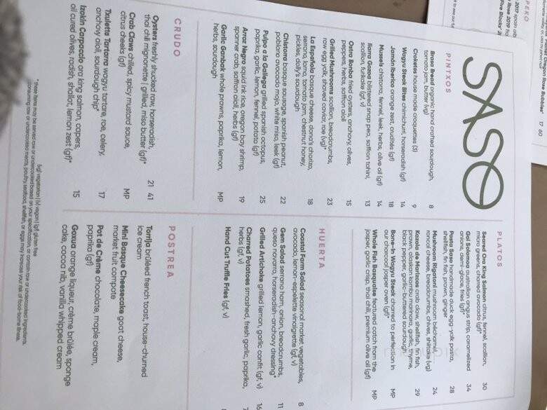 Saso - Pasadena, CA menu_pic
