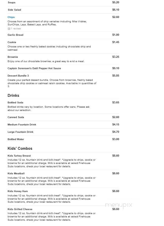 Firehouse Subs - Reno, NV menu_pic