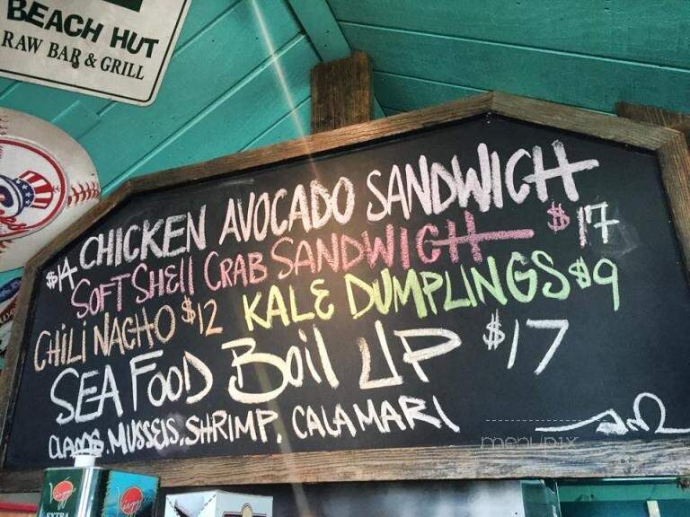 Meschutt Beach Hut - Hampton Bays, NY menu_pic