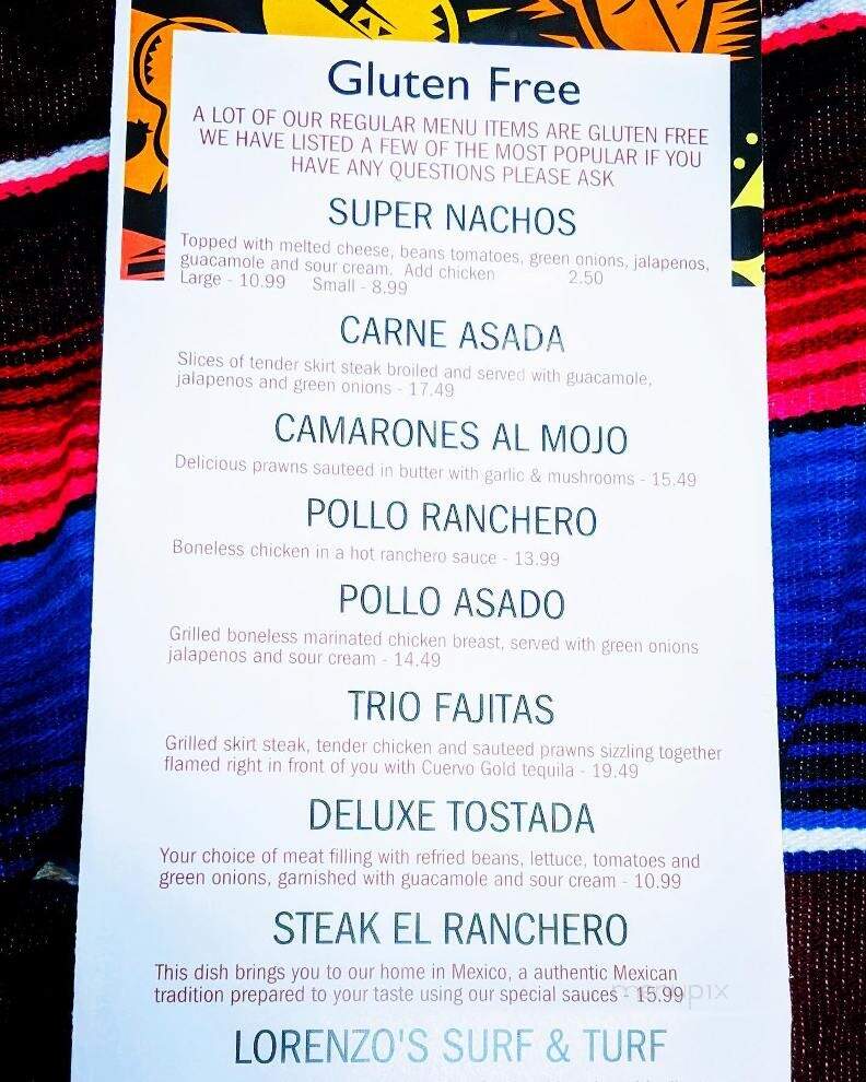 Lorenzo's - Sedro Woolley, WA menu_pic