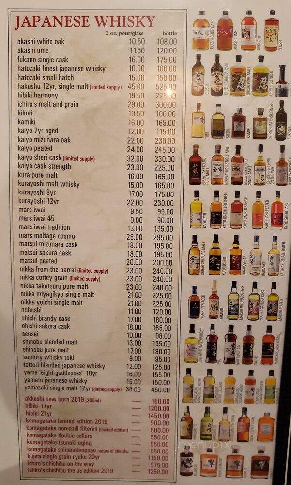 Toukei - Houston, TX menu_pic