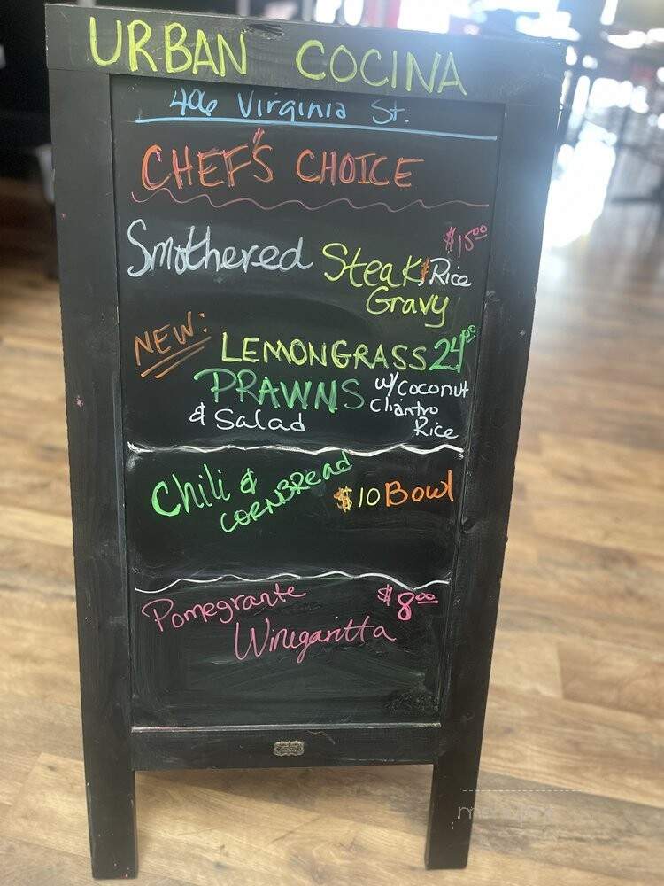Urban Cocina - Vallejo, CA menu_pic