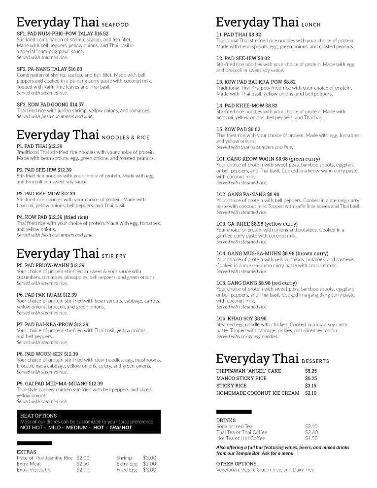 Everyday Thai - Waynesville, MO menu_pic