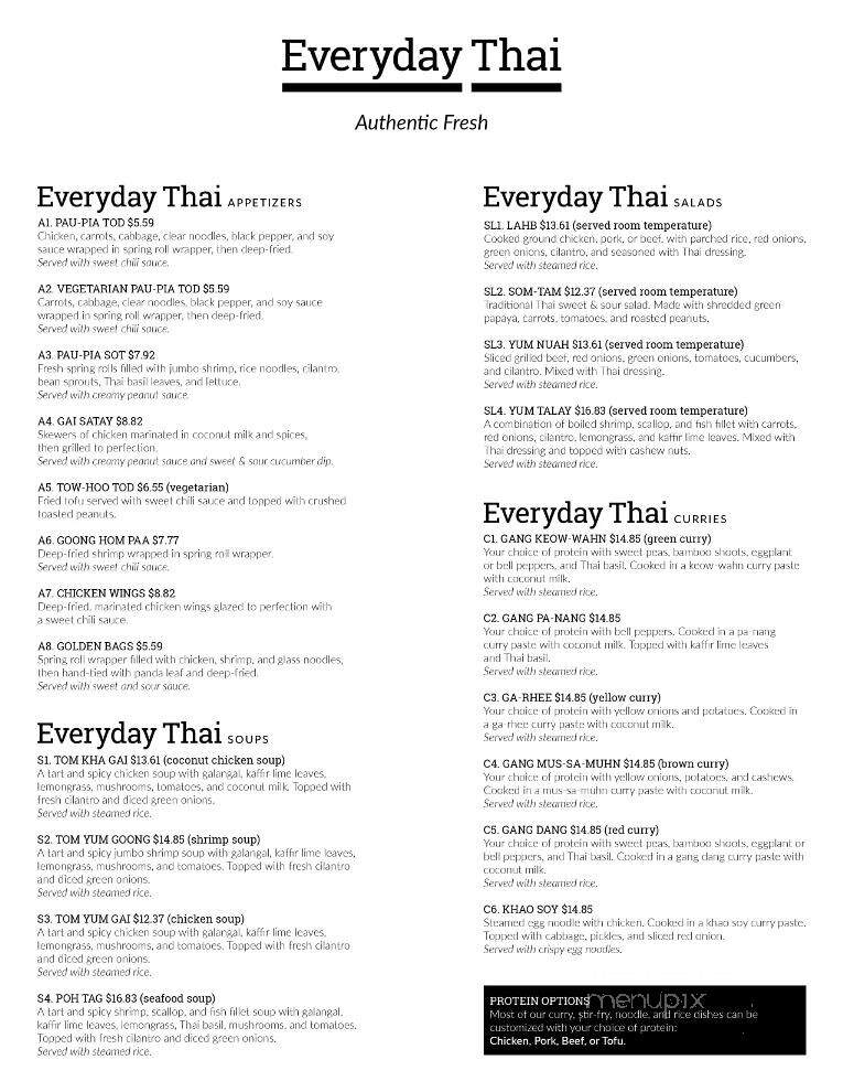 Everyday Thai - Waynesville, MO menu_pic