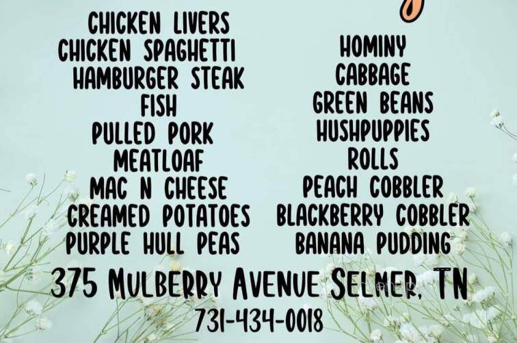 Hometown Buffet - Selmer, TN menu_pic