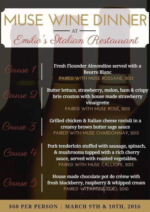 Emilio's Italian Restaurant - Staunton, VA