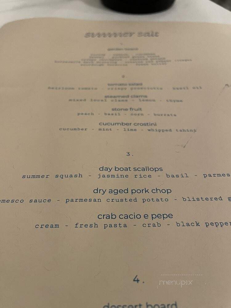 Summer Salt - Avalon, NJ menu_pic