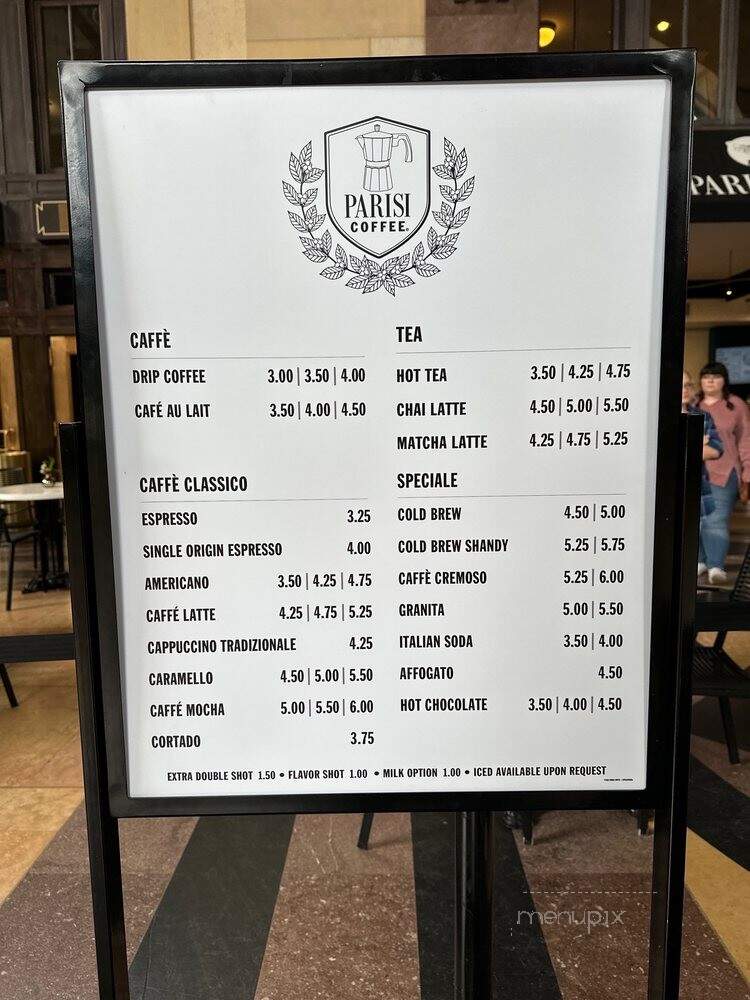 Parisi Cafe at Union Station - Kansas City, MO menu_pic
