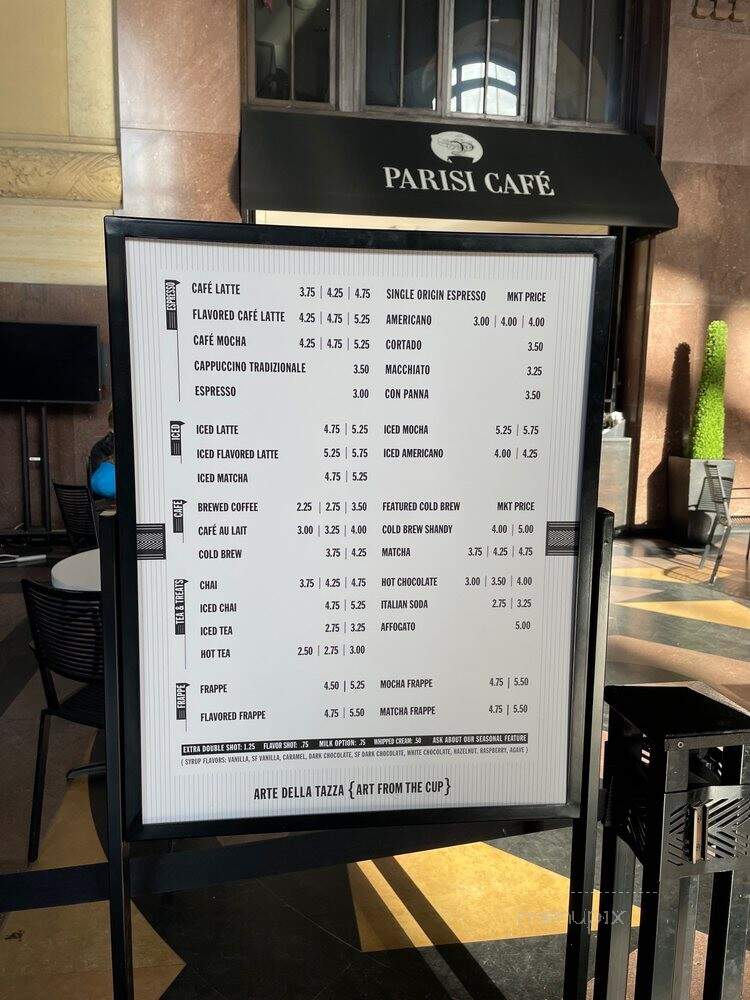 Parisi Cafe at Union Station - Kansas City, MO menu_pic