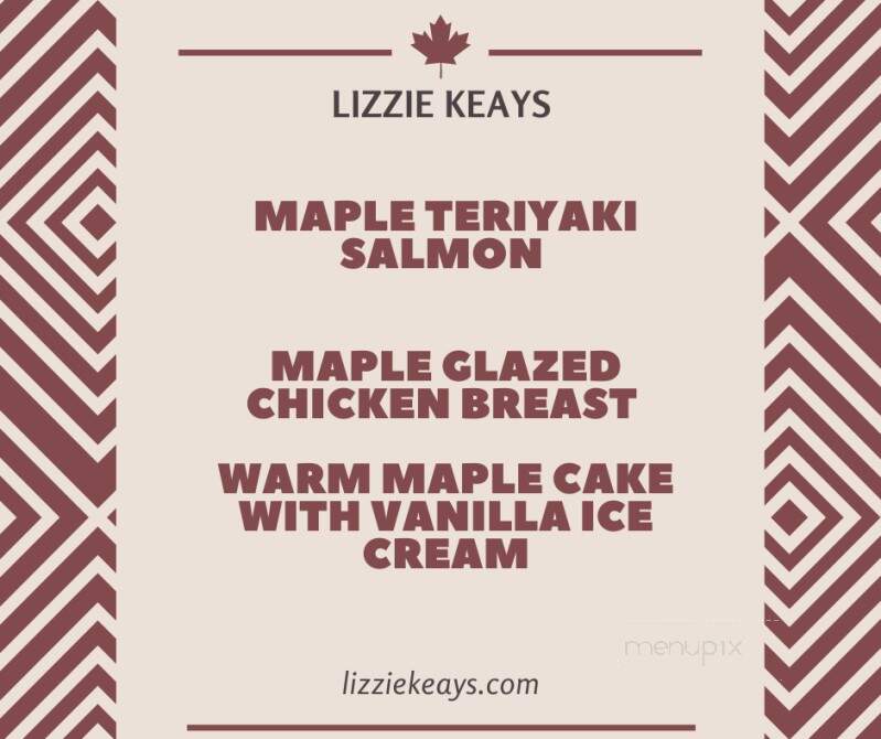 Lizzie Keays - WARRENSBURG, NY menu_pic