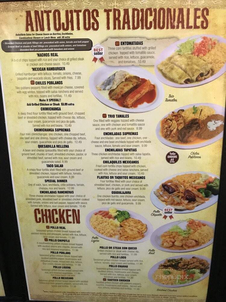 El Molcajete Mexican Restaurant - Manchester, TN menu_pic