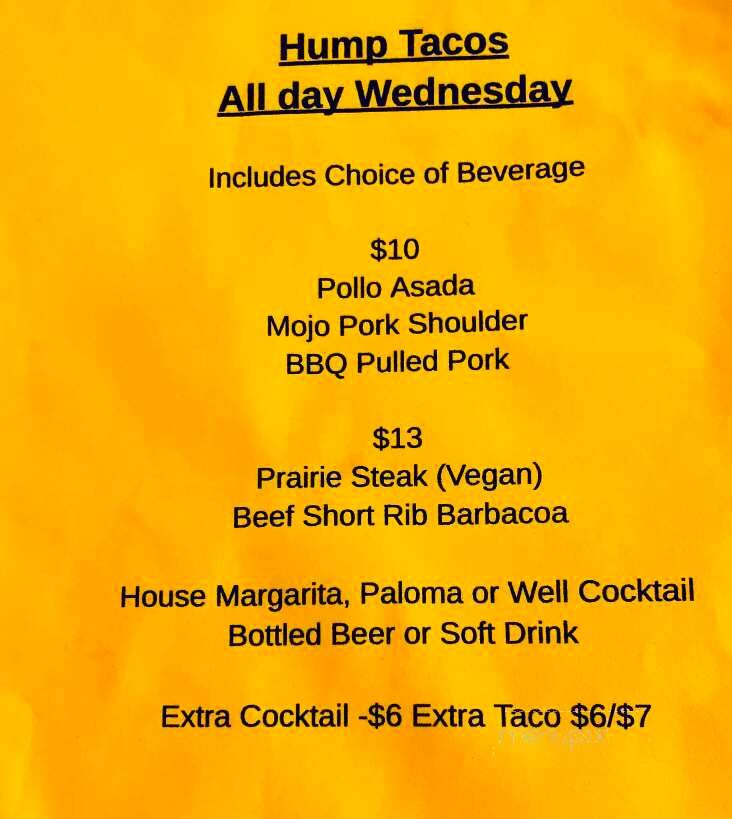 Cowboy Bar & Grill - Felton, CA menu_pic