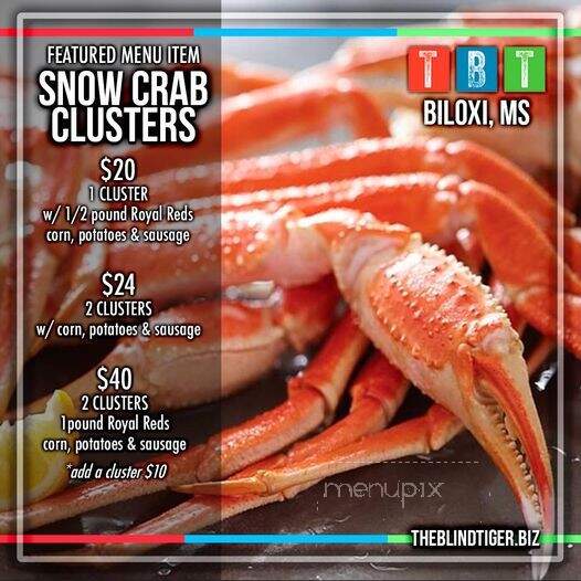 The Blind Tiger Biloxi Beach - Biloxi, MS menu_pic