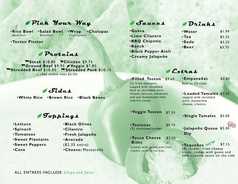 Latin Bowl Restaurant - Brandon, FL menu_pic