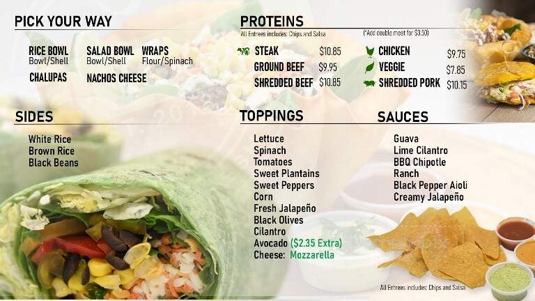 Latin Bowl Restaurant - Brandon, FL menu_pic