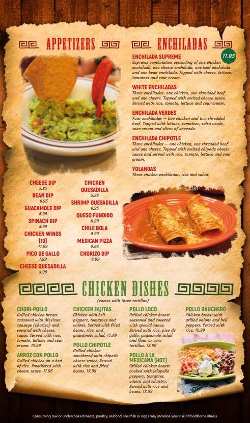 El Mezcal Mexican Restaurant - Ocala, FL menu_pic