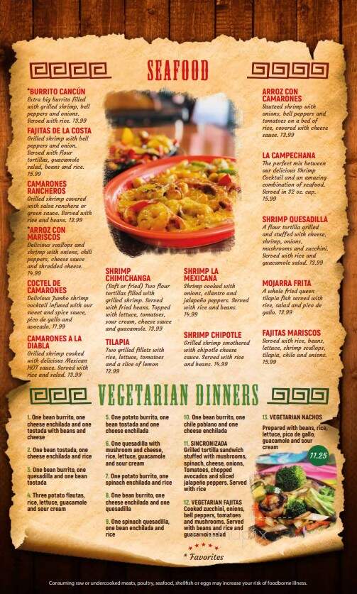 El Mezcal Mexican Restaurant - Ocala, FL menu_pic