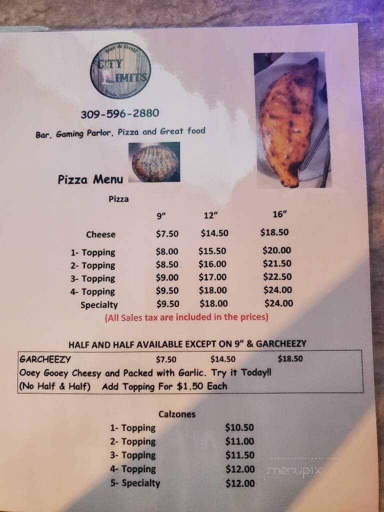 City Limits Viola - Viola, IL menu_pic