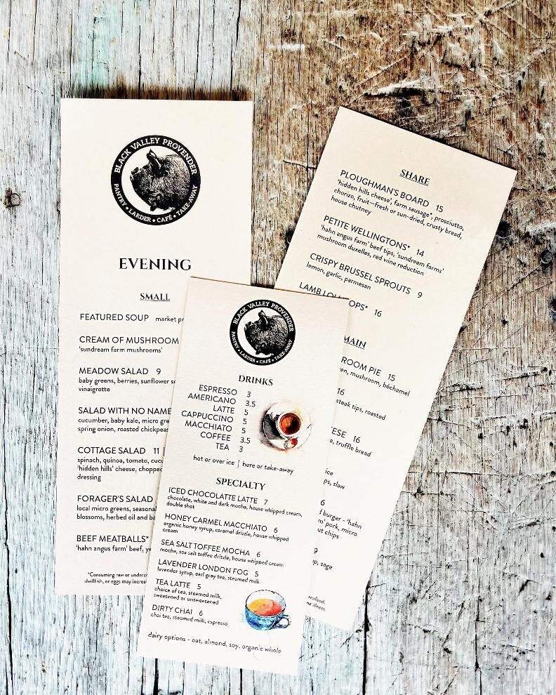 Black Valley Provender - Everett, PA menu_pic