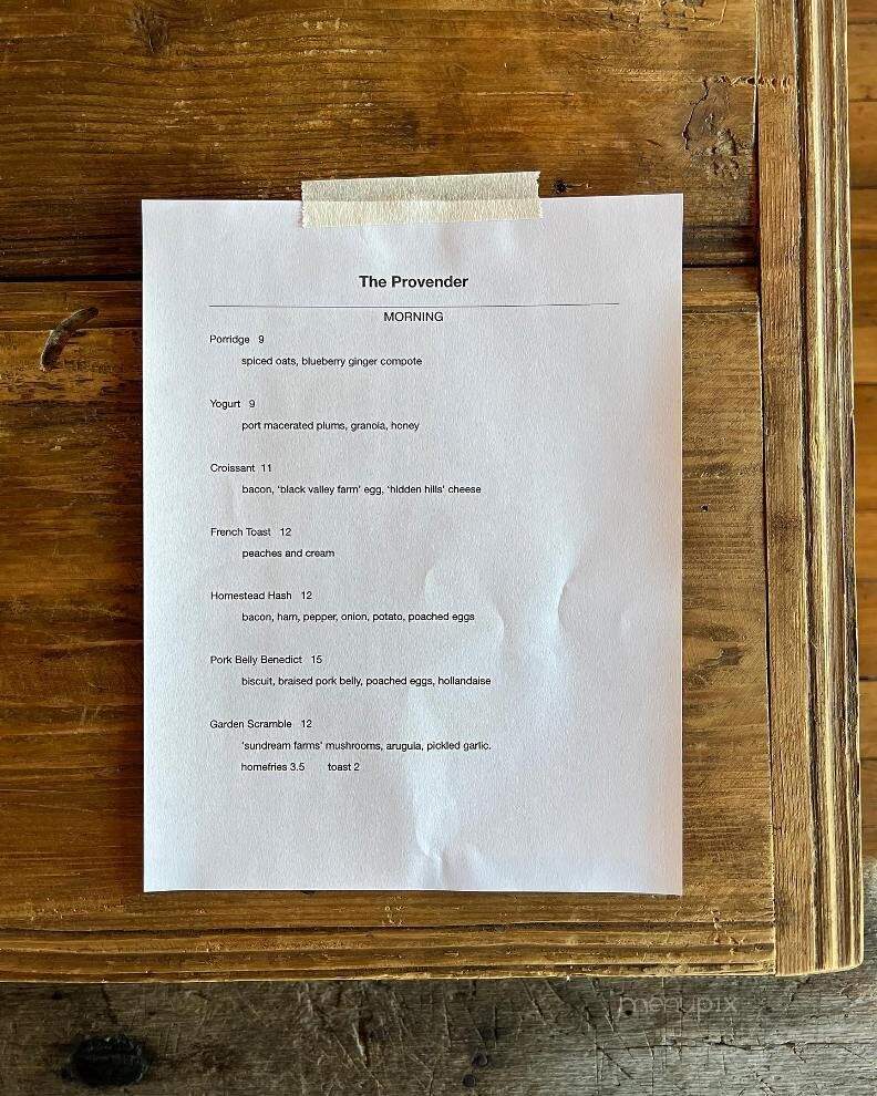 Black Valley Provender - Everett, PA menu_pic