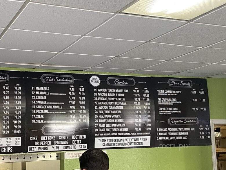 Sub Contractor - Simi Valley, CA menu_pic