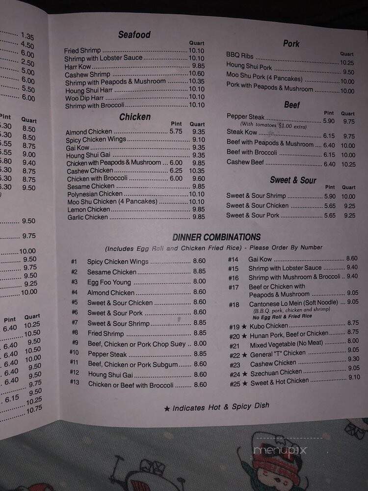 Mandarin Kitchen - Southgate, MI menu_pic