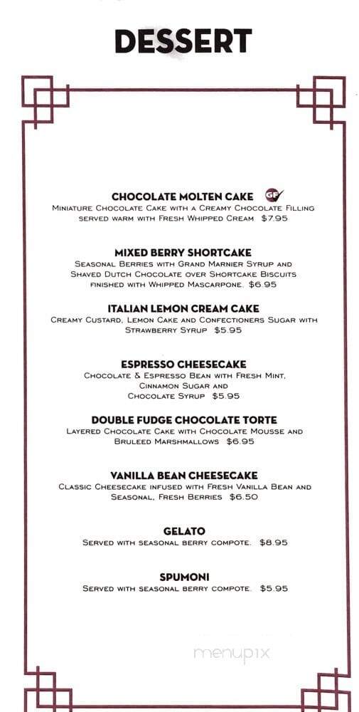 Troppo - Lansing, MI menu_pic