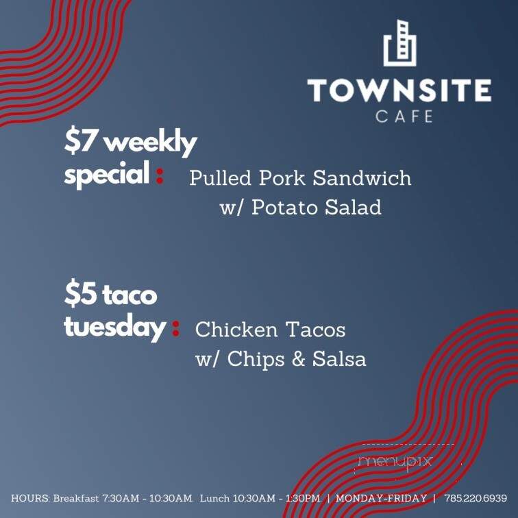 Townsite Cafe - Topeka, KS menu_pic