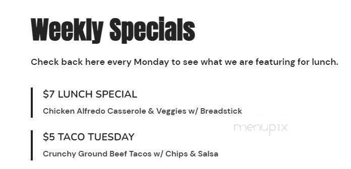 Townsite Cafe - Topeka, KS menu_pic