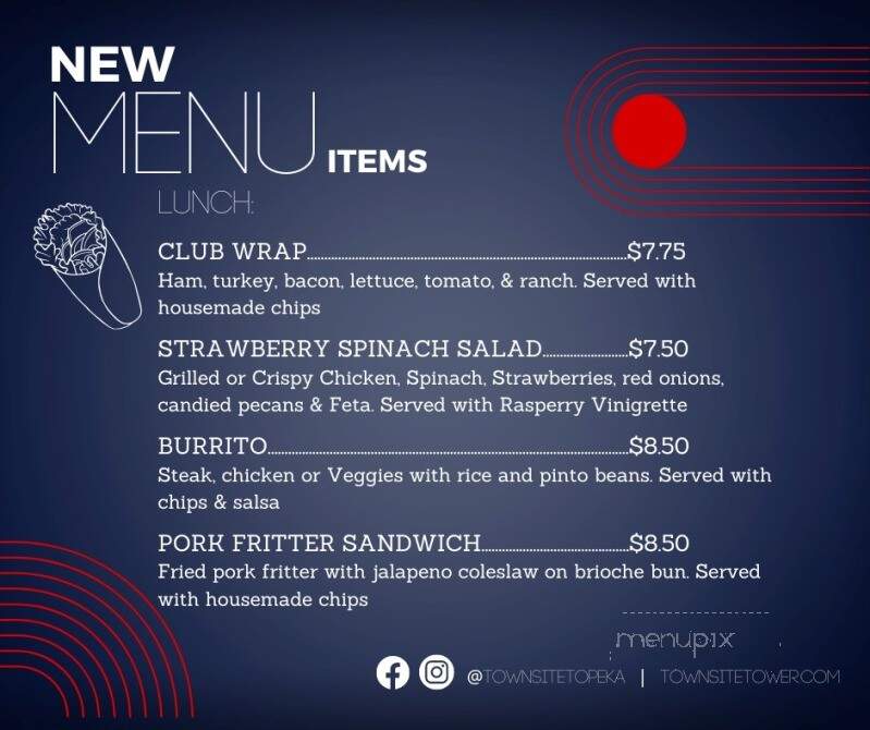 Townsite Cafe - Topeka, KS menu_pic