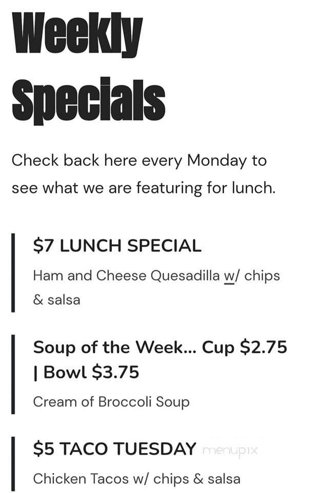 Townsite Cafe - Topeka, KS menu_pic