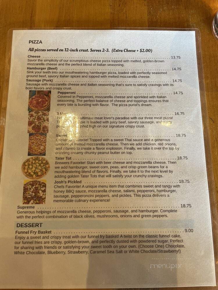 Forbidden Barrel Brewing Company - Worthington, MN menu_pic