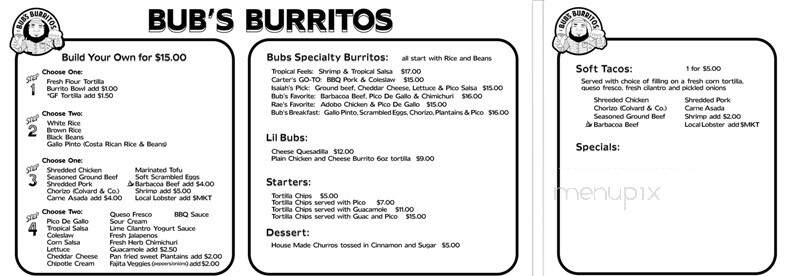 Bub's Burritos - Southwest Harbor, ME