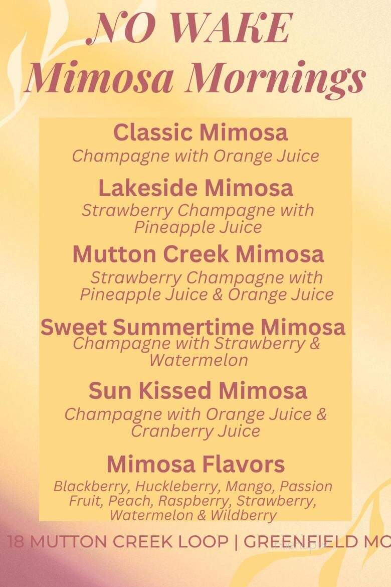 No Wake Cafe - Greenfield, MO menu_pic
