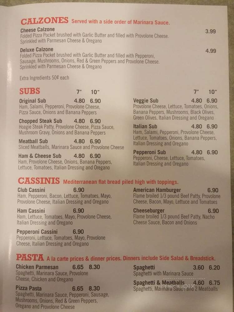 Cassano's Pizza King - Eaton, OH menu_pic