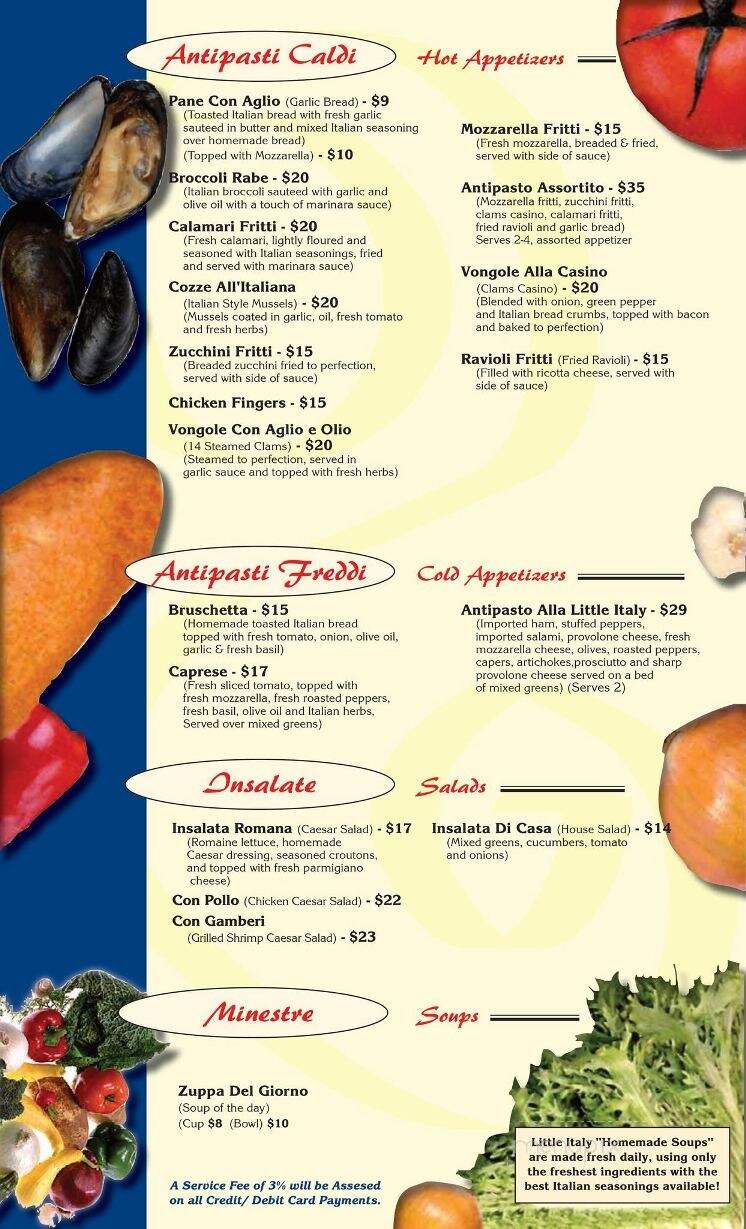 Little Italy Restaurant - Wildwood, NJ menu_pic