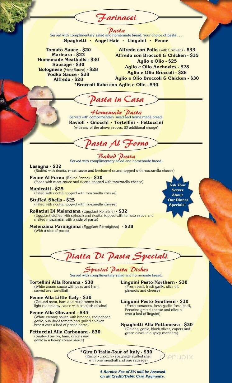 Little Italy Restaurant - Wildwood, NJ menu_pic