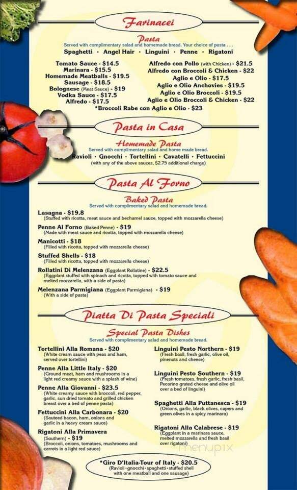 Little Italy Restaurant - Wildwood, NJ menu_pic