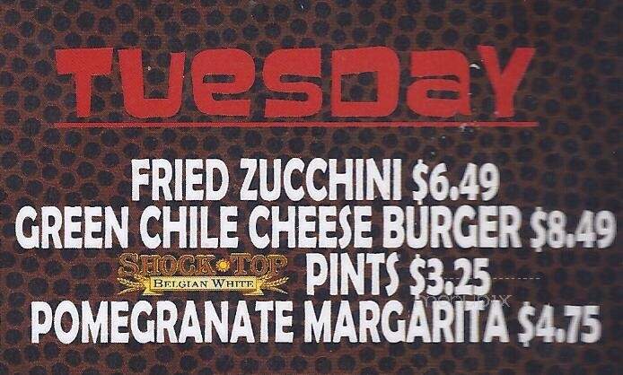 Farley's Food & Fun Pub - Las Cruces, NM menu_pic