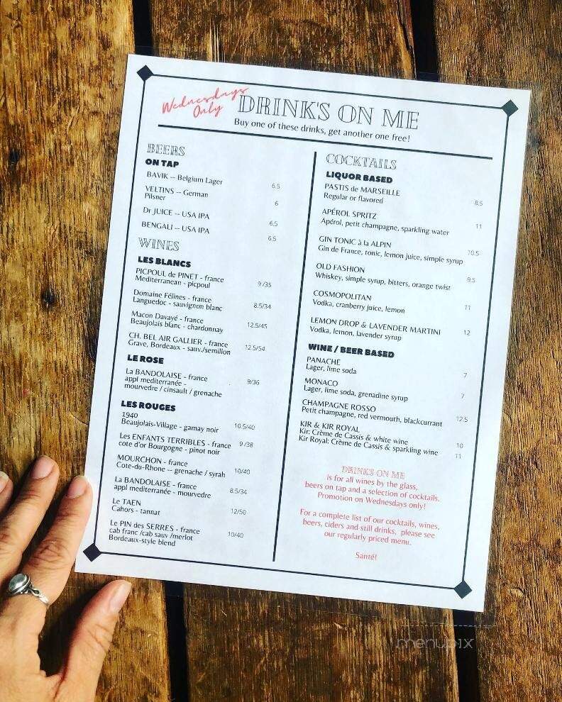 A L P I N Beer & Wine Bistro - Gainesville, FL menu_pic