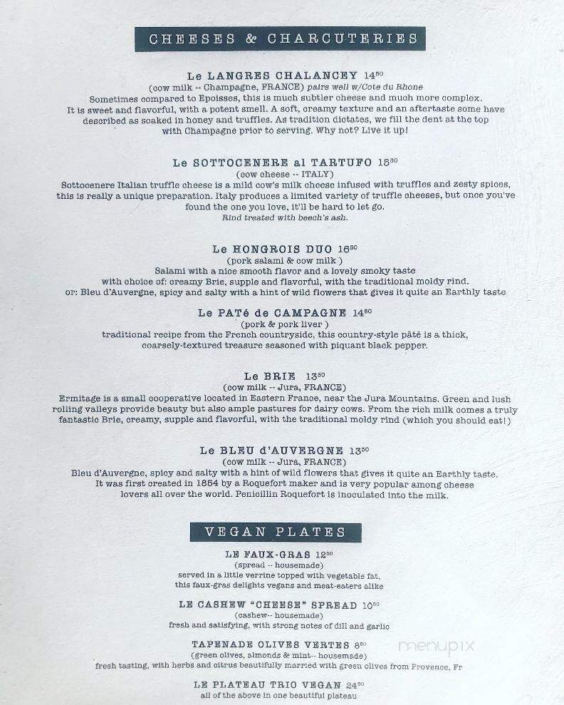 A L P I N Beer & Wine Bistro - Gainesville, FL menu_pic