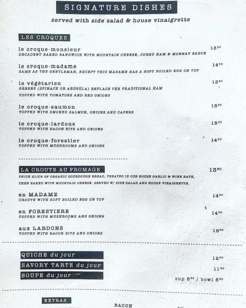 A L P I N Beer & Wine Bistro - Gainesville, FL menu_pic