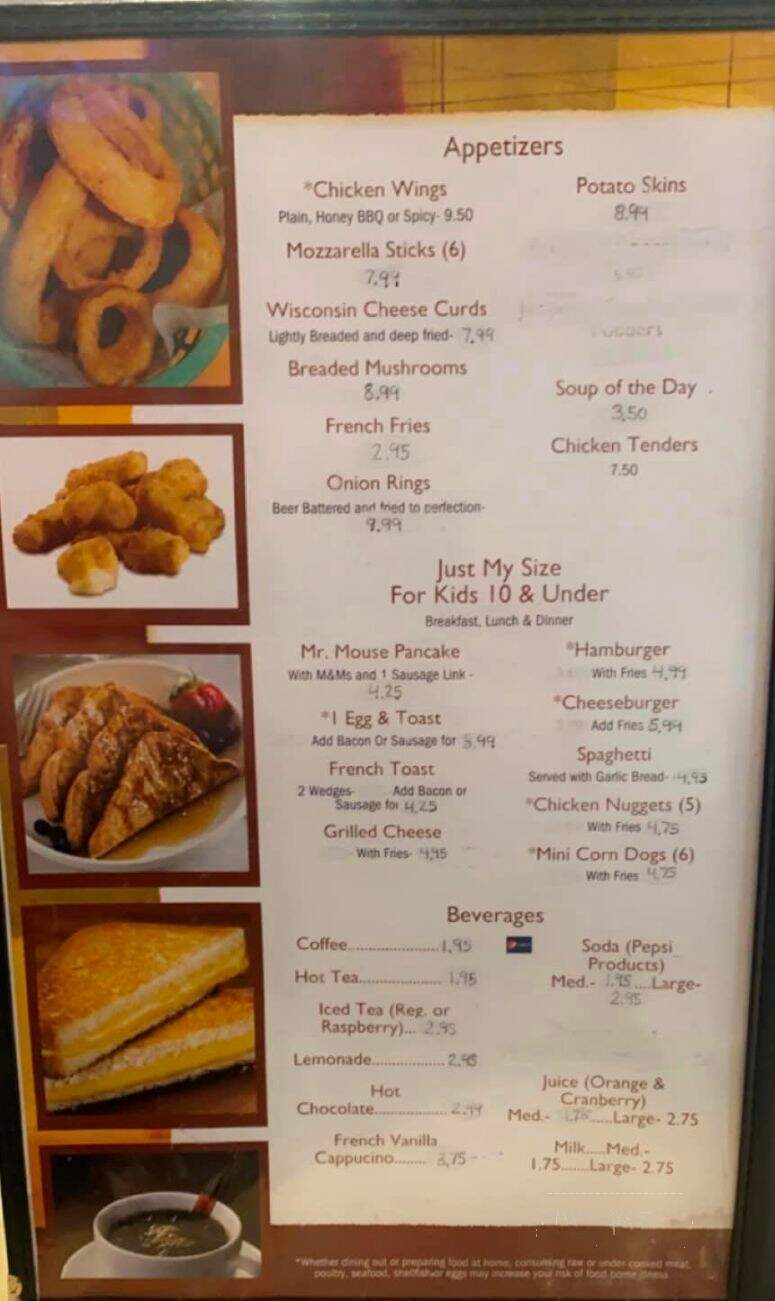 A New Hollywood Family Restaurant - Portage, WI menu_pic