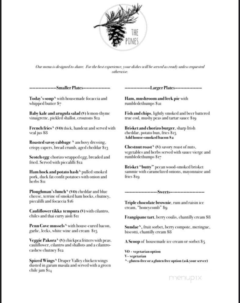 The Pines - Lake Stevens, WA menu_pic